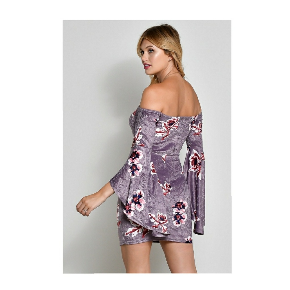 Mini Dress w/Bell Sleeves